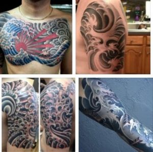 Japanese Wave Tattoo & Japanese Flower Tattoo Designs and Meaning  