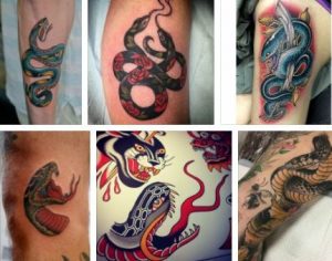 Crowley Snake Tattoo & Japanese Snake Tattoo Desings  