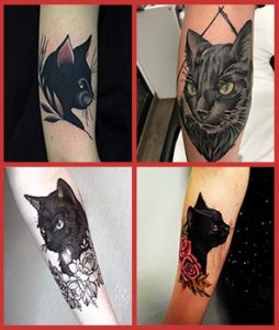 Black Cat Tattoo & Traditional Black Cat Tattoo Design  