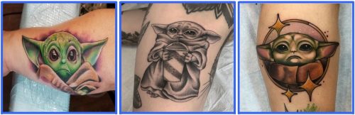 Baby Yoda Tattoo & Baby Yoda White Claw Tattoo Designs *2020 New Best  