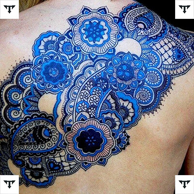 Blue Ink Tattoo Ideas and Designs (New Best)  